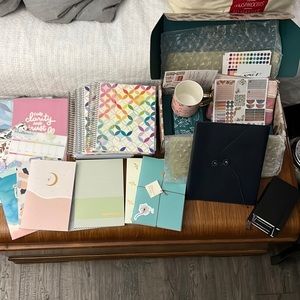 Erin Condren, MakseLife, Plum Paper, Moleskine- Huge lot of items